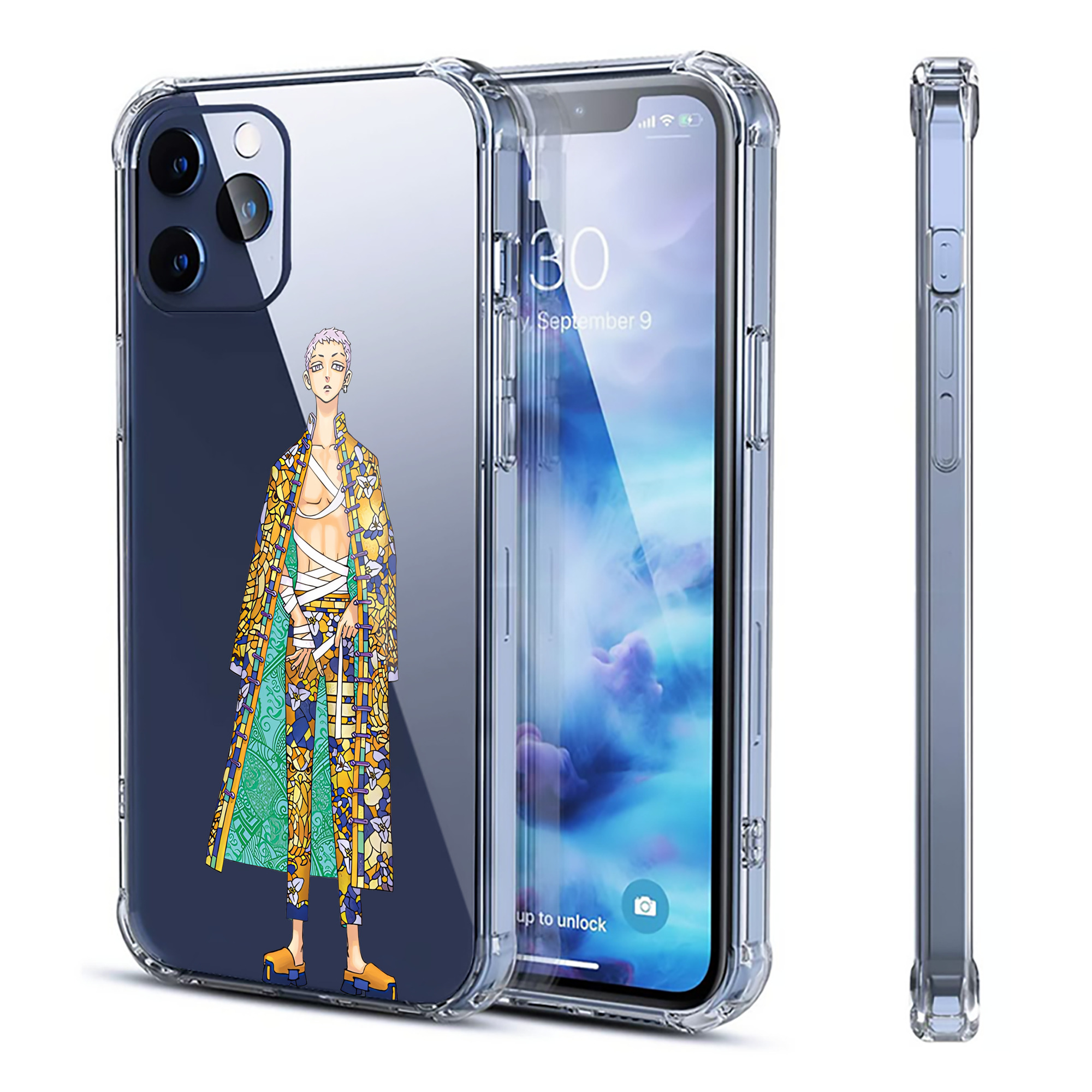 （画像用） 東京リベンジャーズ Tokyo Revengers 【iPhone 12シリーズ対応】透明スマホケース（クリアソフトケース）